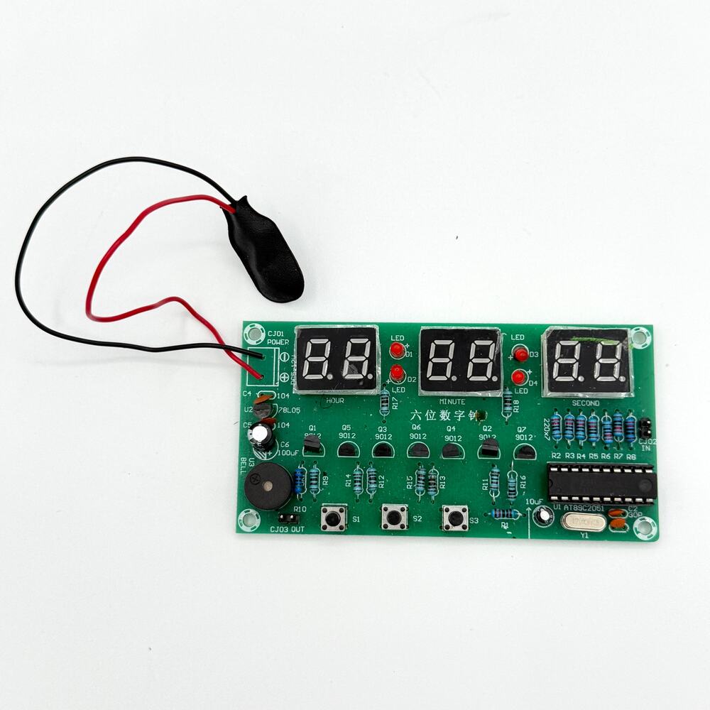 Digital 6-Digit Timer Circuit Board Kit AT89C2051 with LED Display